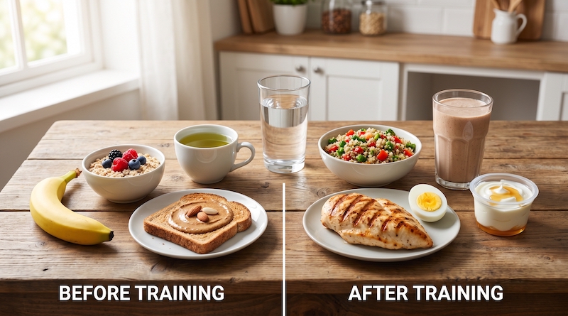 Los mejores alimentos para consumir antes y después de entrenar